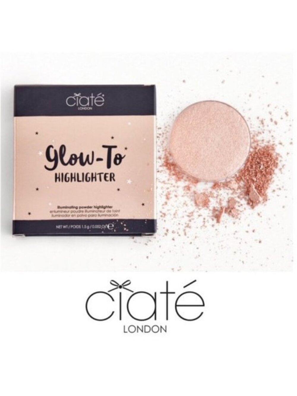 Ciaté London Glow-To Highlighter Refill Pan - Moondust 2.5g